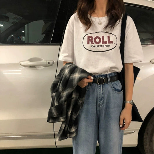 Blusa Suelta de Manga Corta para Mujer - Versátil y Cómoda