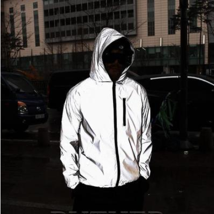 Chaqueta Cortavientos Reflectiva Impermeable para Hombre - Estilo Urbano