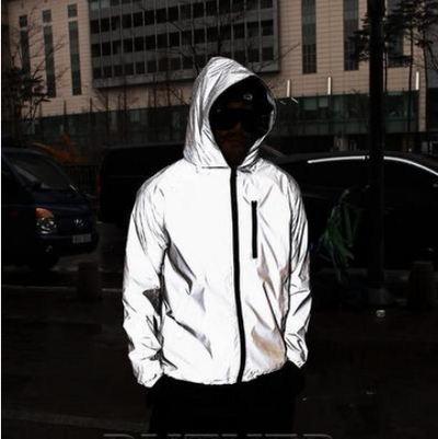 Chaqueta Cortavientos Reflectiva Impermeable para Hombre - Estilo Urbano