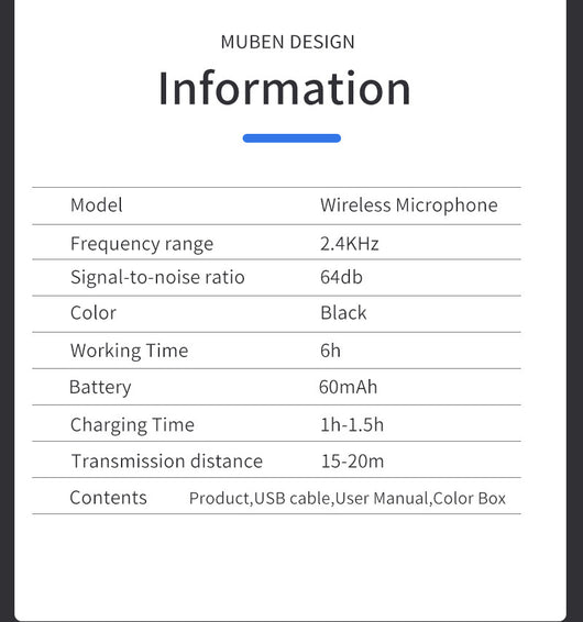 Micrófono Solapa con Cancelación de Ruido 2.4G Dual - Image 22