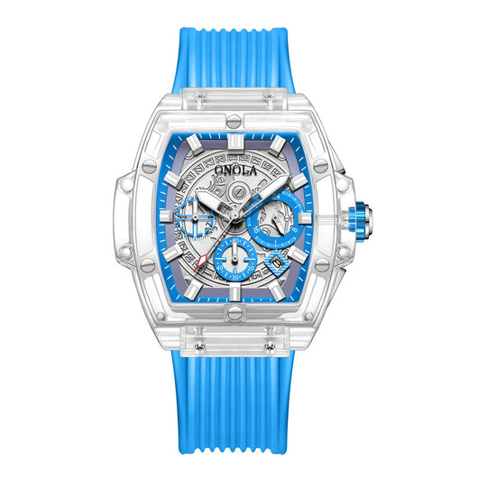 Reloj Luminiscente para Hombre con Caja Transparente - Image 10