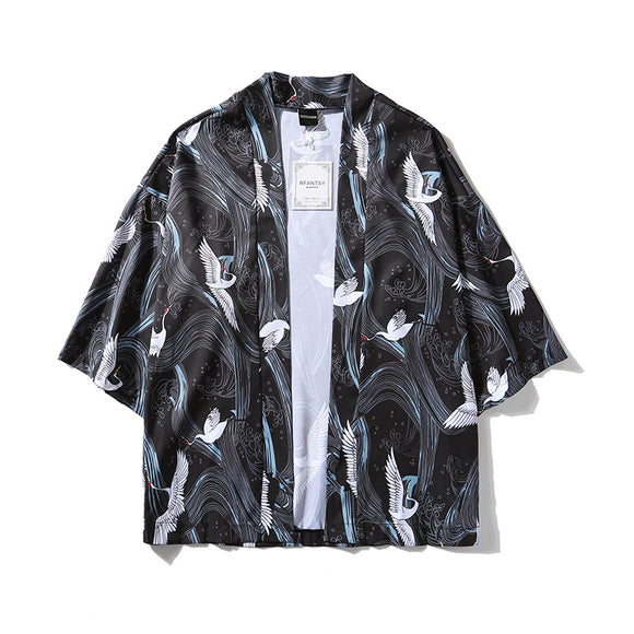 Camisa Jacket Suelta de Tres Cuartos