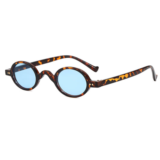 Red small frame round glasses with clear lenses, featuring a retro or steampunk style. - Image 22