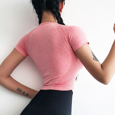 Top Crop Jacquard Sin Costuras - Image 3