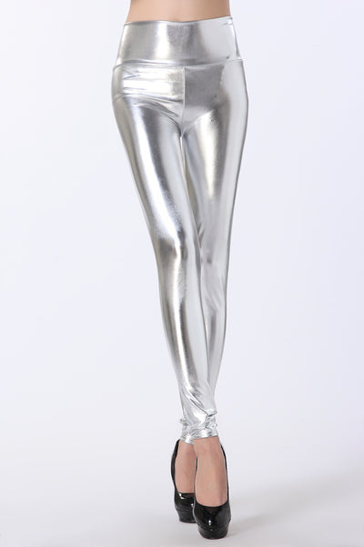 Leggins de Cuero PU Talla Grande Cintura Alta Sin Marcas Efecto Adelgazante - Image 12