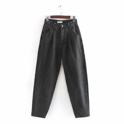 Jeans Sueltos Plisados Estilo Europeo y Americano - Image 6