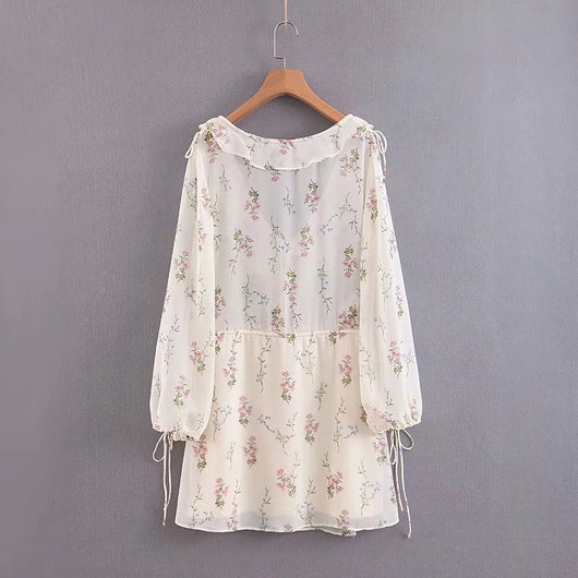 Vestido con Volantes y Cintura Definida - Image 2
