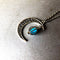 Hollow Moon Heart-shaped Luminous Pumpkin Necklace Azul