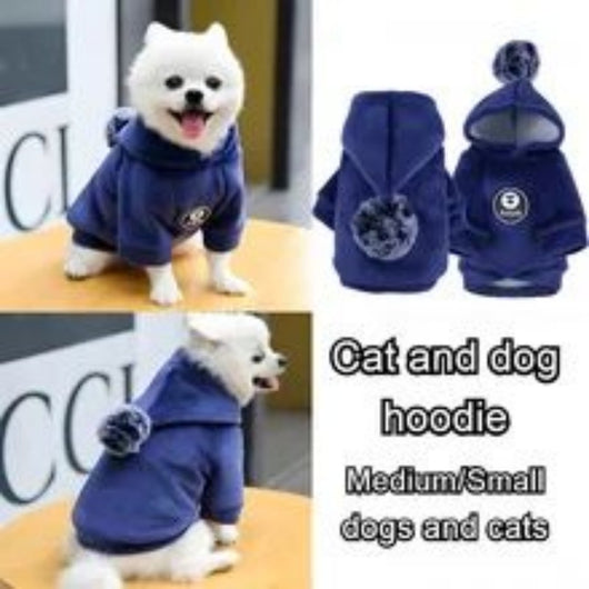 Abrigo Polar con Capucha para Perros y Gatos - Pijama de Invierno para Mascotas Pequeñas - Image 30