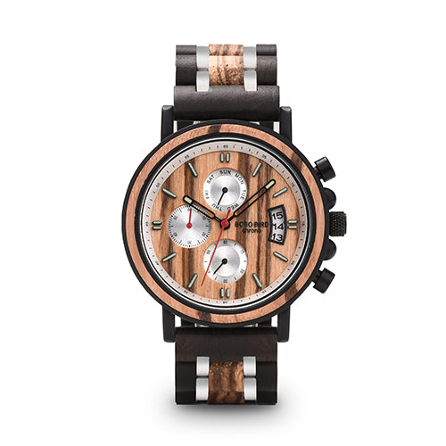 Reloj de Madera Maciza Multifuncional