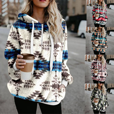 Suéter Holgado con Capucha y Estampado - Manga Larga Oversized - Image 10