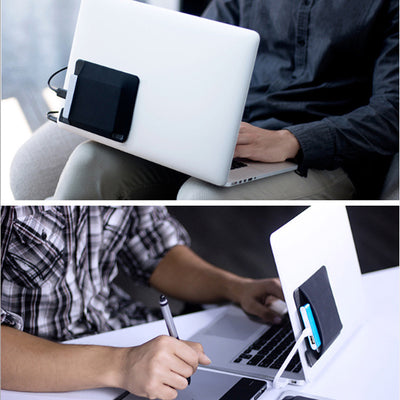 Organizador Adhesivo para Laptop - Bolsa de Almacenamiento Trasero - Image 6