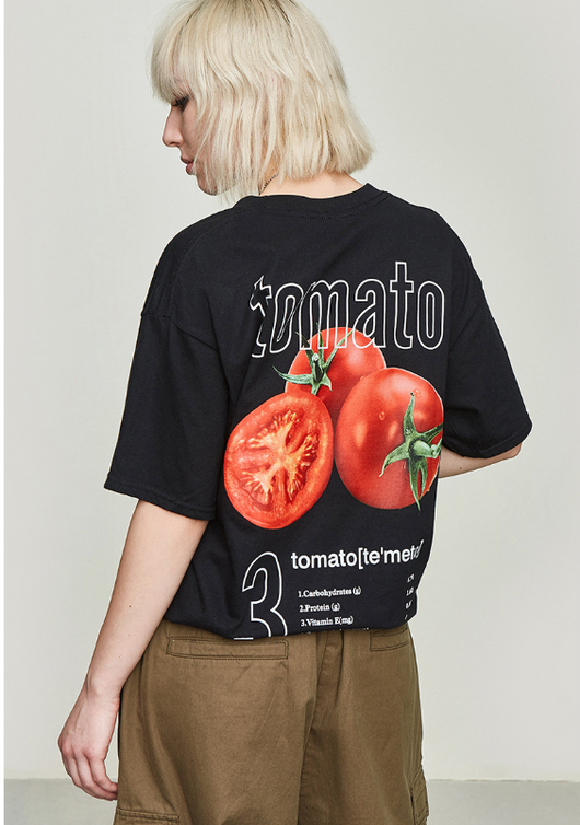 Camiseta Unisex Estampado Brócoli - Moda Urbana Europea