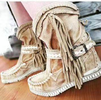 Botas Cortas de Moda con Borlas - Image 4