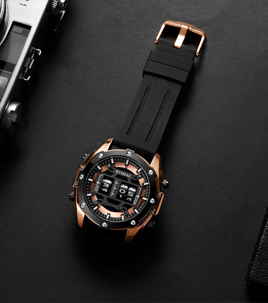 Reloj de Cuarzo Deportivo en Cuero para Hombre - Image 5
