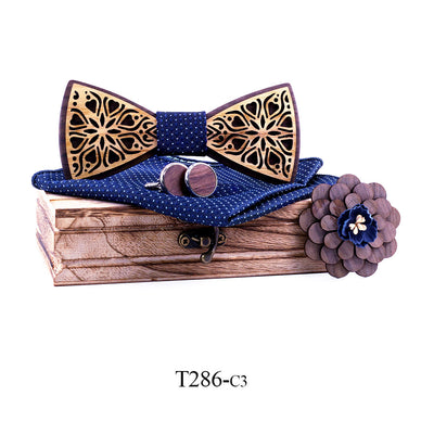 Traje con Pajarita de Madera Maciza - Image 15