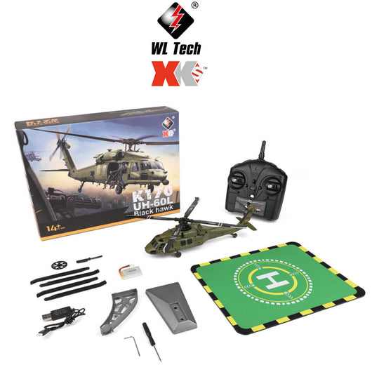 Helicóptero Telecontrolado K170 Black Eagle Motor Brushless 4 Canales - Image 9