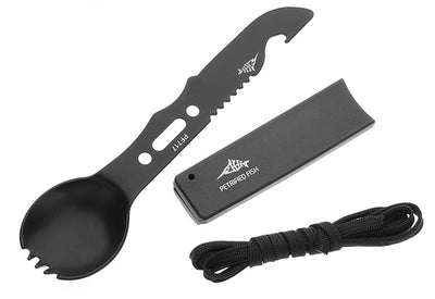 Set de Cubiertos Camping con Silbato - Herramienta Multiusos para Aventuras - Image 5