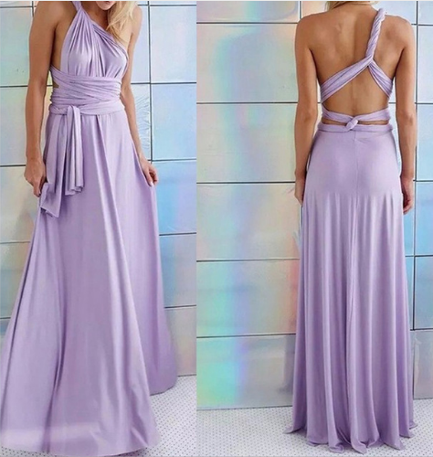 Vestido Largo Backless Multiusos para Fiestas y Bodas - Image 17