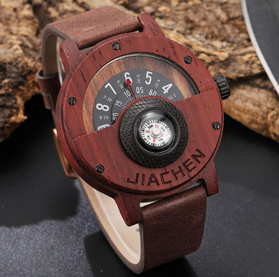 Reloj Deportivo con Brújula y Madera - Multifunción para Aventureros - Image 10