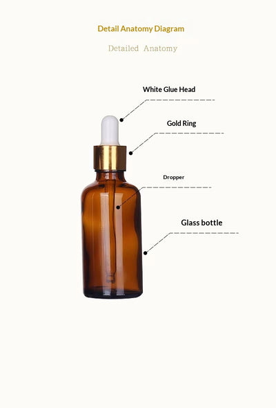 Botella de Vidrio Ámbar para Aceites Esenciales - Recargable y Portátil - Image 14
