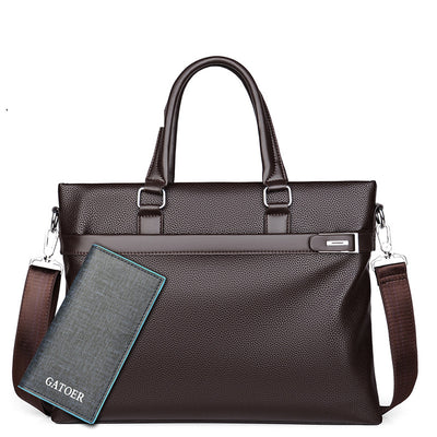 Maletín Ejecutivo de Cuero Suave Gran Capacidad para Hombre - Image 11