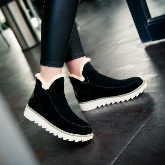 Botas de Nieve Gruesas de Algodón - Botas de Moda para Mujer