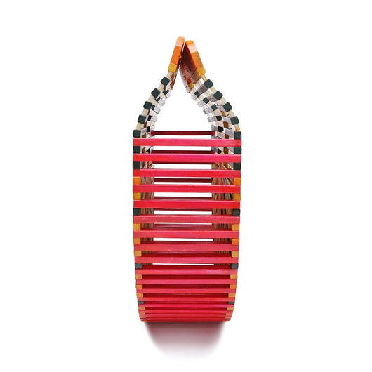 Bolsa Tejida de Bambú Artesanal para Mujer - Image 3