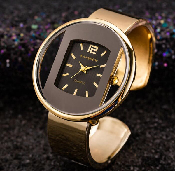 Reloj de Lujo para Mujer - Pulsera Elegante Dorado y Plateado
