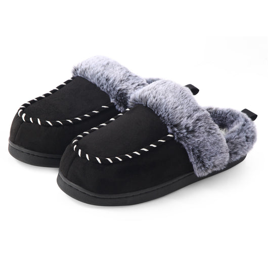 Zapatillas de Casa Otoño Invierno con Diseño Desgastado y Boca de Pelaje para Hombre - Image 6