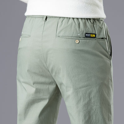 Pantalones Casuales Rectos Holgados de Seda Helada para Hombre - Image 3