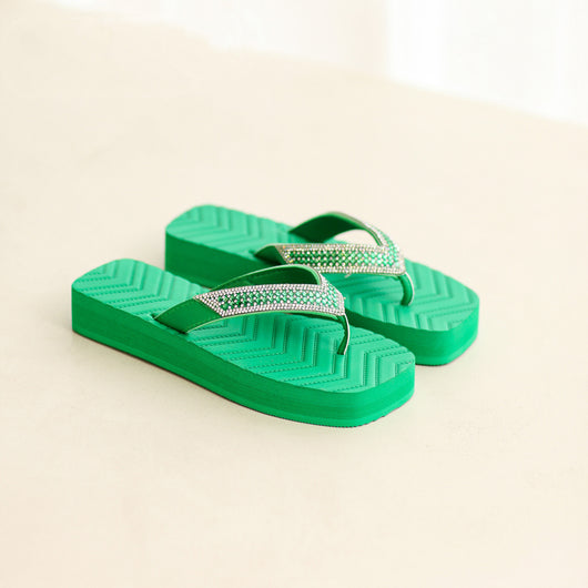 Sandalias Planas con Strass y Suela Gruesa Confort Total - Image 2