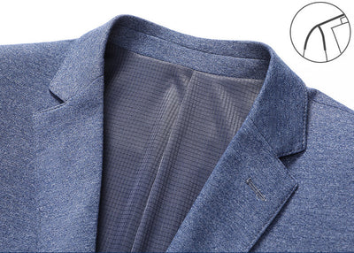 Saco de Vestir Entallado Liso para Hombre - Image 6