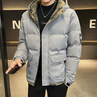 Chamarra Acolchada de Invierno para Hombre con Capucha - Image 4