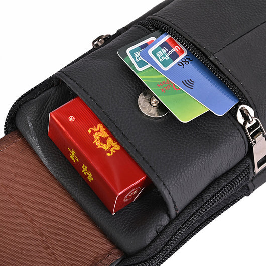 Bolsa de Cintura de Cuero Multifuncional para Hombre - Estilo Outdoor - Image 16