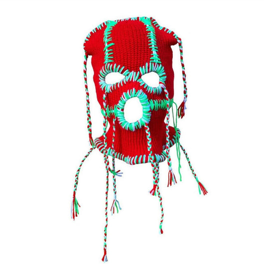 Gorro Tejido a Mano con Líneas de Colores Vibrantes - Image 13