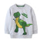 Sudadera Infantil de Algodón con Estampado de Dinosaurios