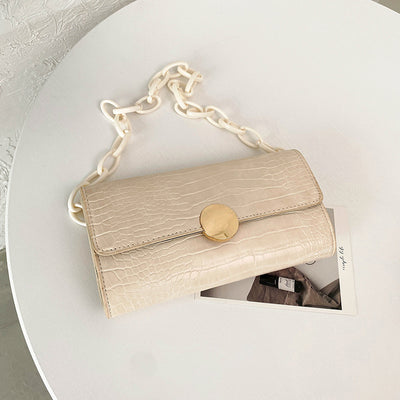 Bolso de Hombro Coreano con Cadena Dorada para Mujer - Image 7