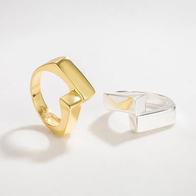 Anillo de Dedo Índice Pesado con Diseño Sense Ins Viento Frío - Image 6