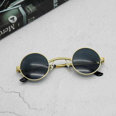 Gafas de Sol Steampunk Redondas Protección Senior - Image 7