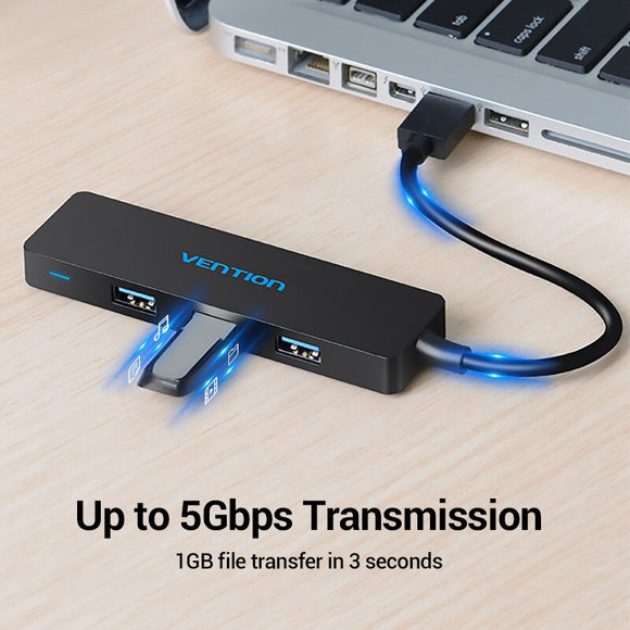 Divisor USB 3.0 Extensor Múltiple - 1 a 4 Puertos