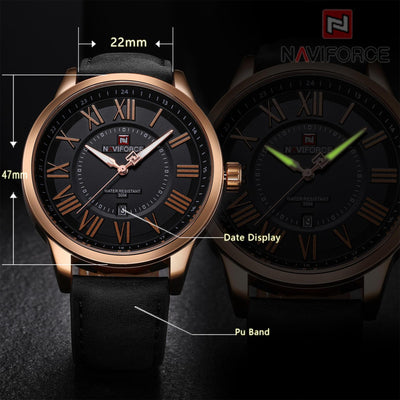 Reloj Pulsera Impermeable con Calendario Romano - Image 10
