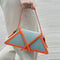 Bolso Trapecio con Costuras Contrastadas - Cartera Axilar Panelada