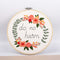 Kit de Bordado Manual: Flores y Letras para Coser