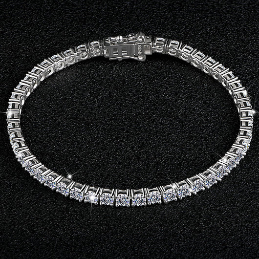 Pulsera de Plata S925 con Diamante Mosan para Mujer - Image 10