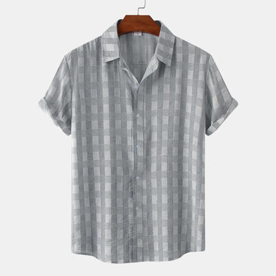 Camisa Estampada de Manga Corta para Hombre con Diseño Floral - Image 13