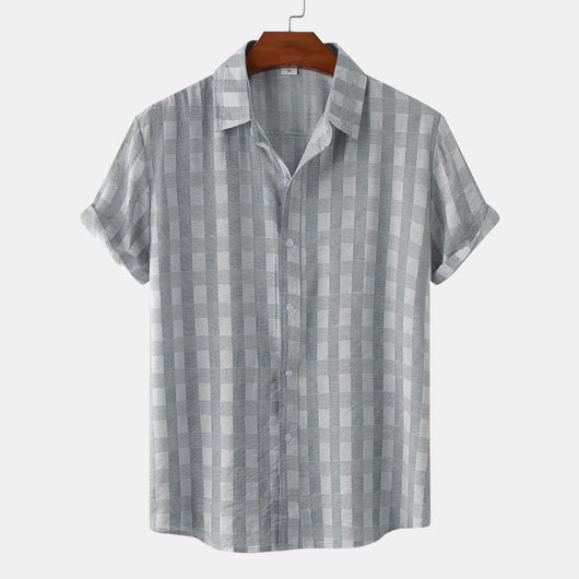 Camisa Estampada de Manga Corta para Hombre con Diseño Floral - Image 13