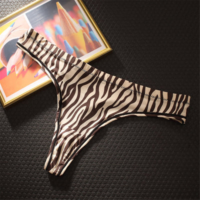 Tanga Estampado Leopardo Estilo Europeo Sexy Sin Costuras - Image 13