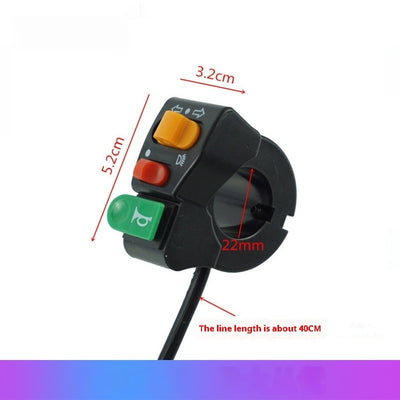 Dispositivo Multifunción para Manillar de Motocicleta: Claxon, Direccionales y Faro LED - Image 5
