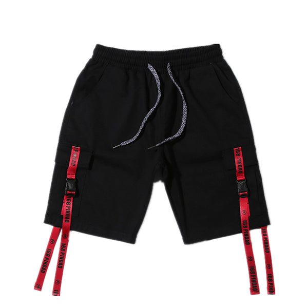 Shorts Deportivos Retro Japonés Estilo Tooling Colores Sólidos - Image 12